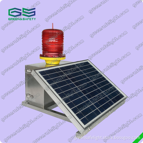 GS-MS/S Medium-Intensity Type B Solar Powered Aviation Obstruction Light